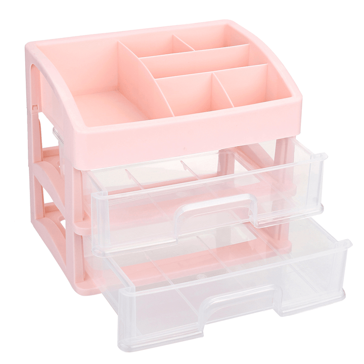 1/2/3 Layers Plastic Desktop Organizer Drawer Makeup Holder Box Make Sundry Storage Box Container - MRSLM