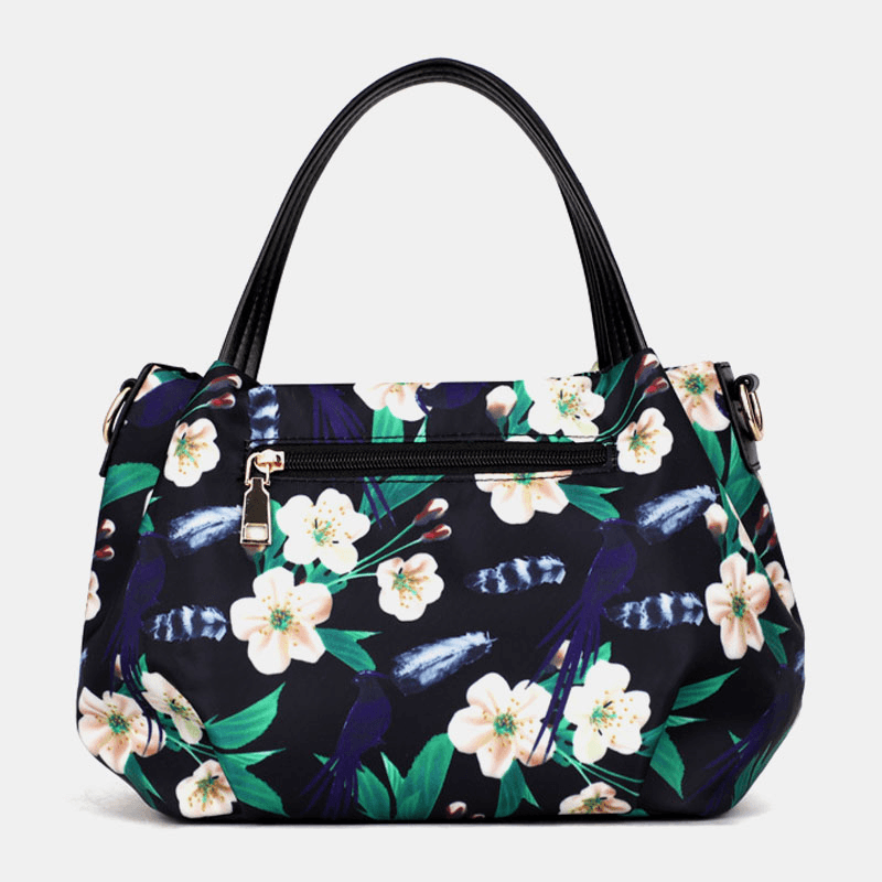 Women Fashion Flower Handbag Printed Crossbody Bag - MRSLM