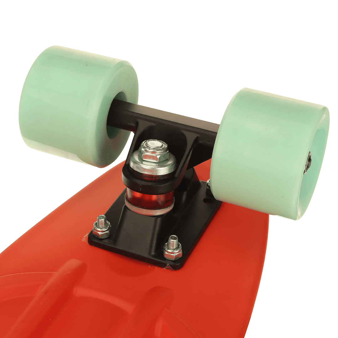 23Inch Kids Skateboard Flashing Four-Wheel Longboard Children Mini Cruiser Scooter Max Load 50Kg - MRSLM