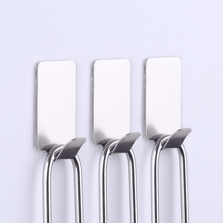 304 Stainless Steel Hook Nail Non-Trace from Viscose Household Hooks for Home Kitchen Storage Hook - MRSLM