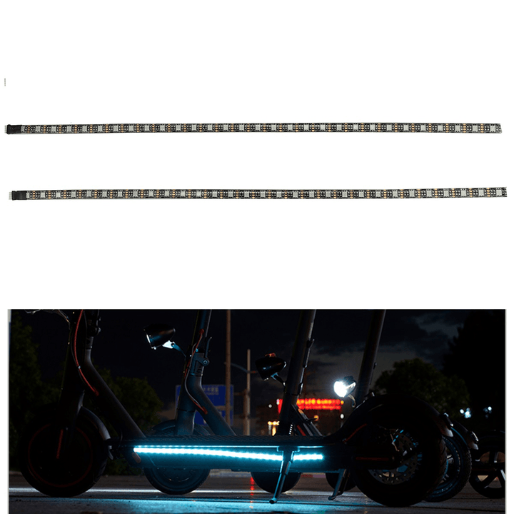 Warning LED Strip Bar Lamp for M365/ Pro Electric Scooter Cycling Skateboard Night Cycling Safety Decorative Light - MRSLM