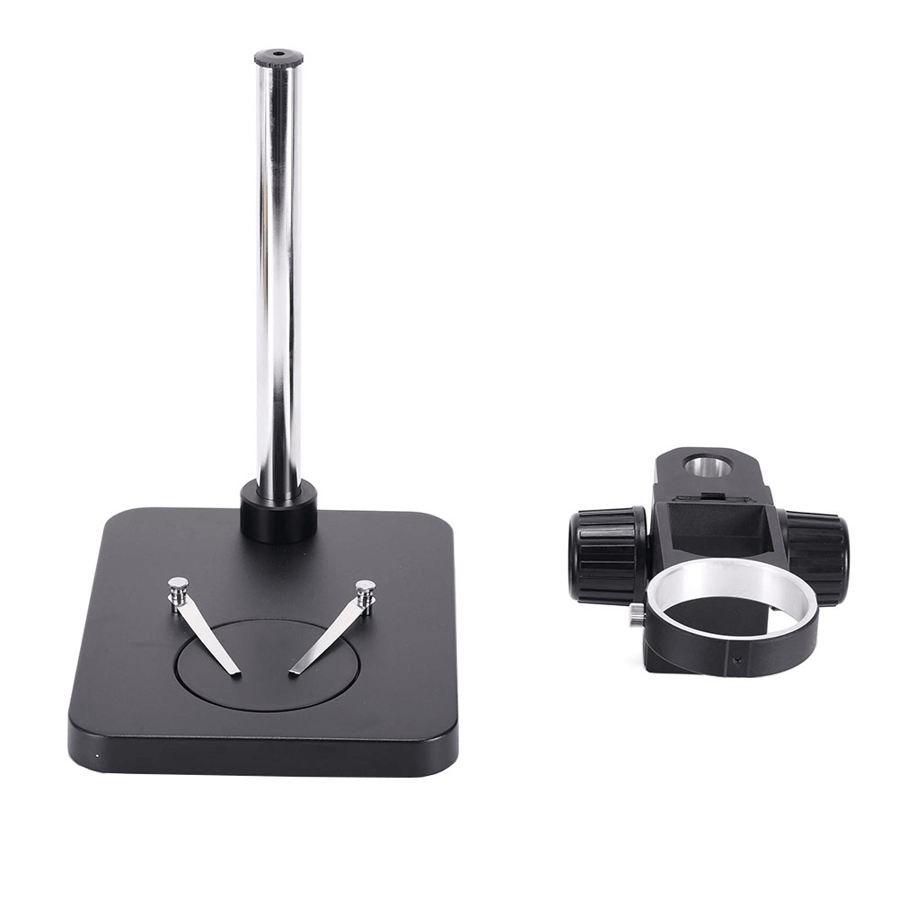 HAYEAR New Metal Table Stand Universal Stereo Microscope Bracket Stand Holder with 76Mm Adjustable Focus Bracket for LAB - MRSLM