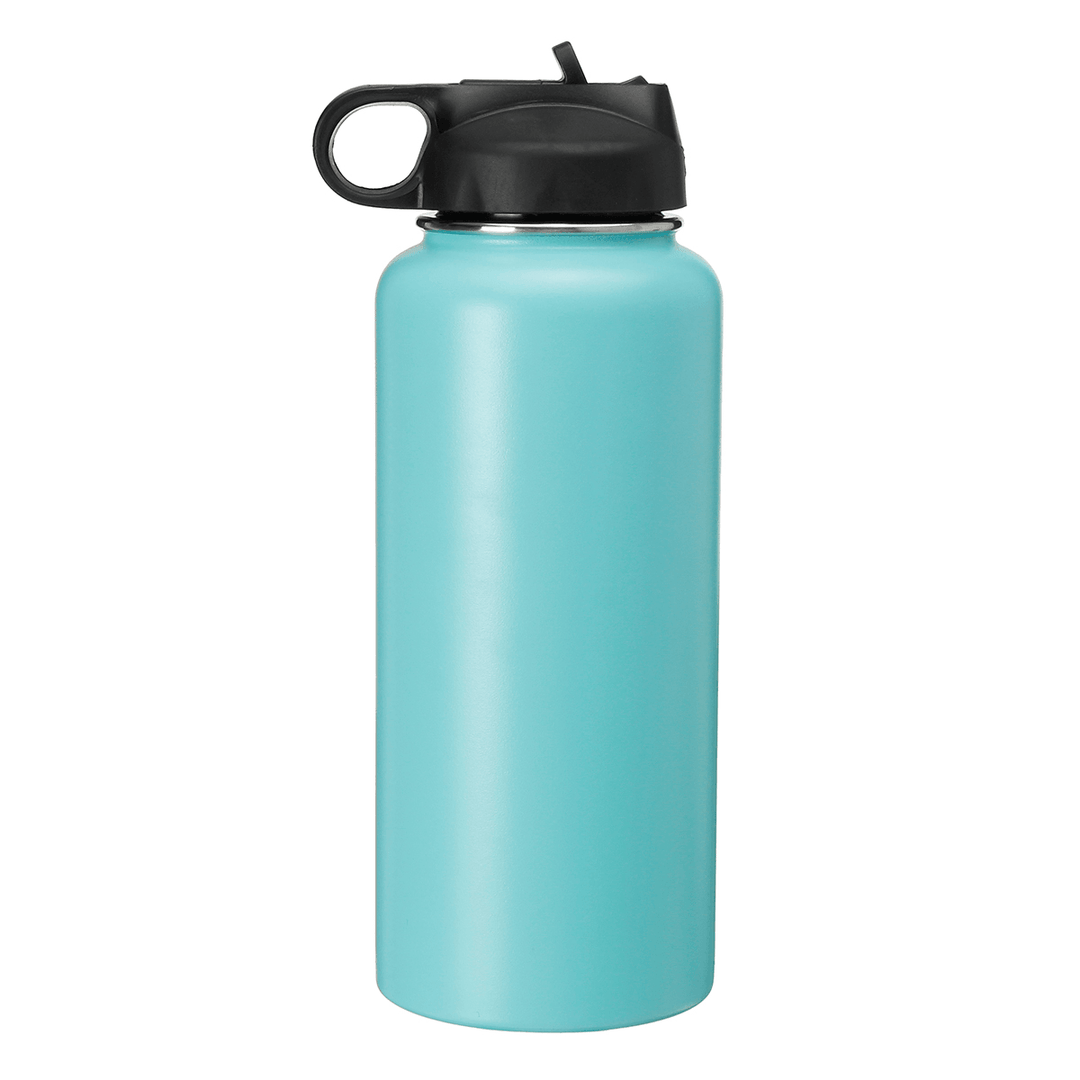 Women 946ML Portable Stainless Steel Thermos Vacuum Cup Outdoor Camping Traveling Water Bottle 32 Ounce Men Sports Water Cup - MRSLM