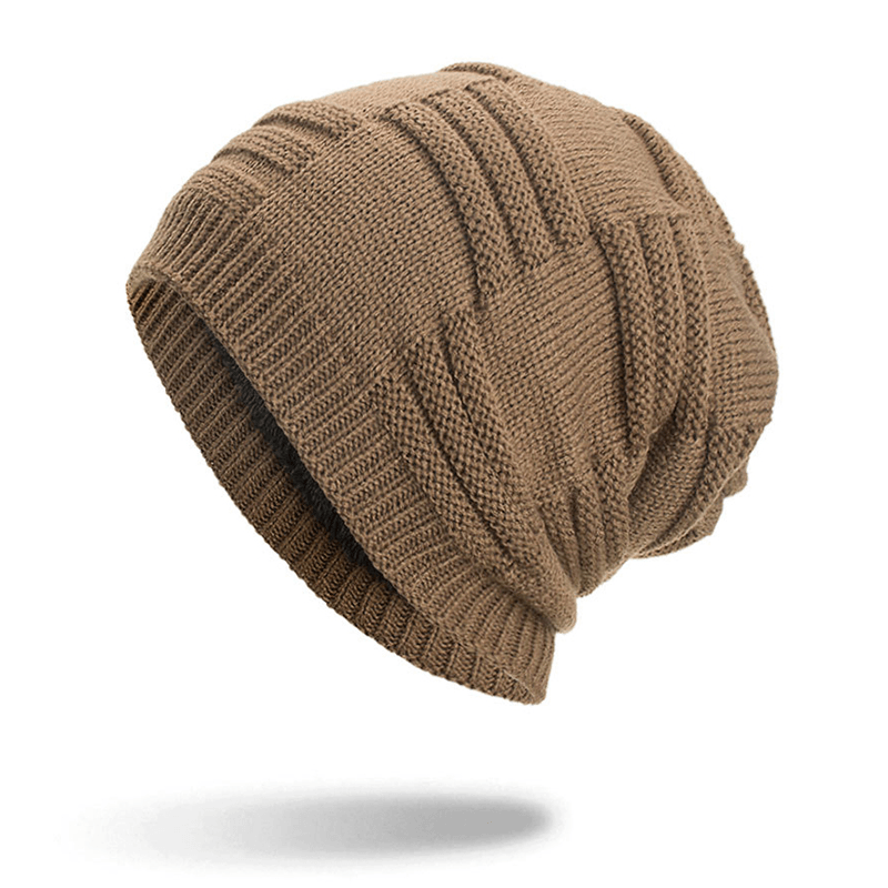 Winter plus Velvet Thicken Hedging Cap Knitted Beanie Hat - MRSLM