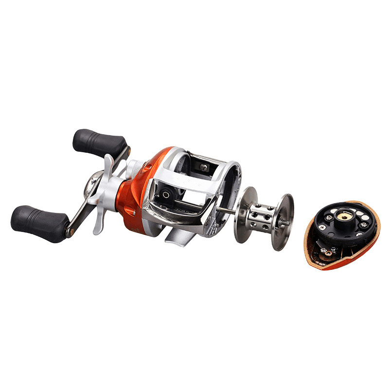 ZANLURE LV200/201 6.2:1 12+1BB Stainless Steel Baitcasting Fishing Reel Left / Right Water Drop Fishing Wheel - MRSLM