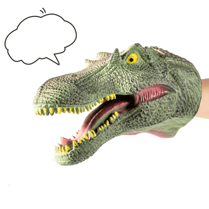 Simulation Soft Rubber Dinosaur Hand Puppet Jurassic - MRSLM