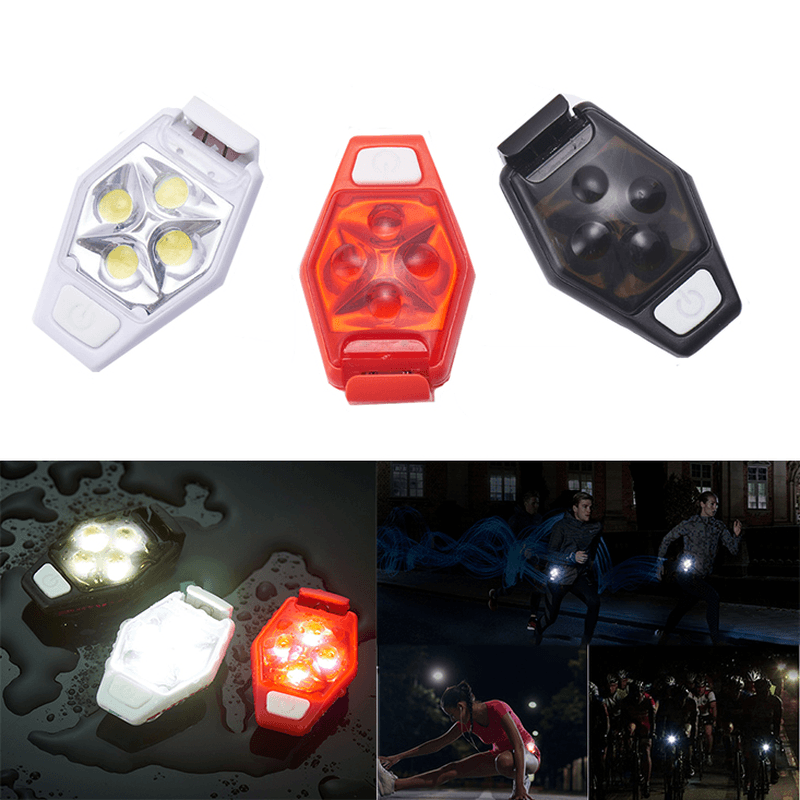 XANES TL04 4 LED IPX4 3 Modes Outdoor Night Running Bike Warning Light - MRSLM