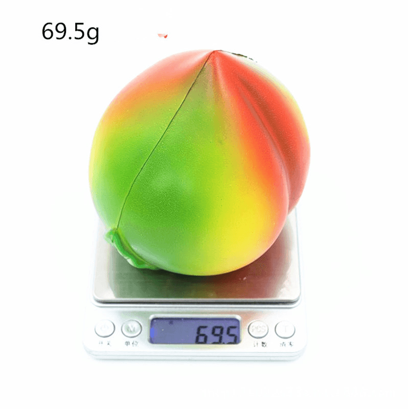 Toy Simulation Peach 11Cm Soft Squishy Peach Charms Cream Scented Slow Rising Kids Toy - MRSLM