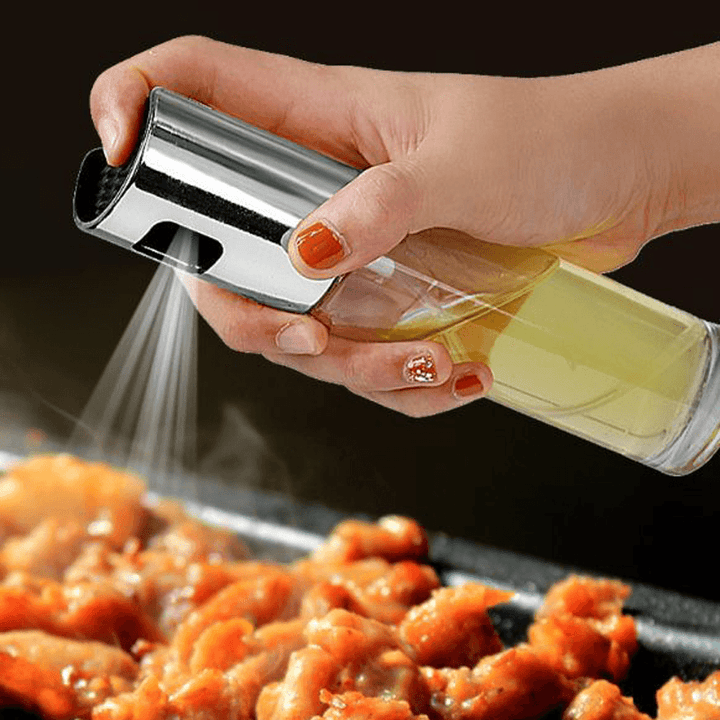 Kitchen Oil Spray Empty Bottle Vinegar Bottle Oil Dispense Seasoning Vinegar Bottle Soy Sauce Bottle Salad Bbq Cooking Glass Oil Sprayer - MRSLM