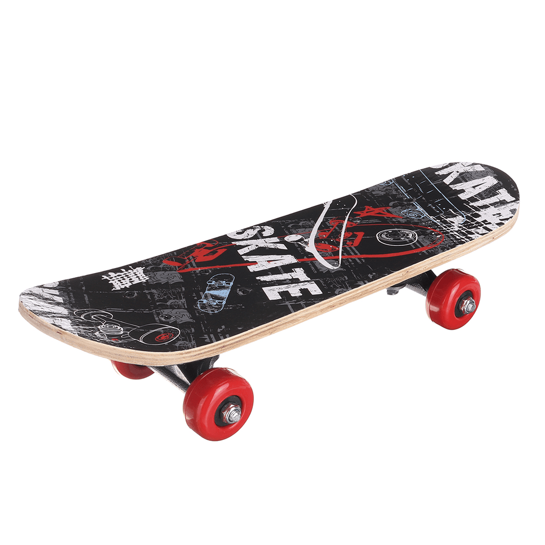 17Inch 7-Layer Children Skateboard Chinese Maple Decoration Boards Light Wooden Double Rocker Skatebooards - MRSLM