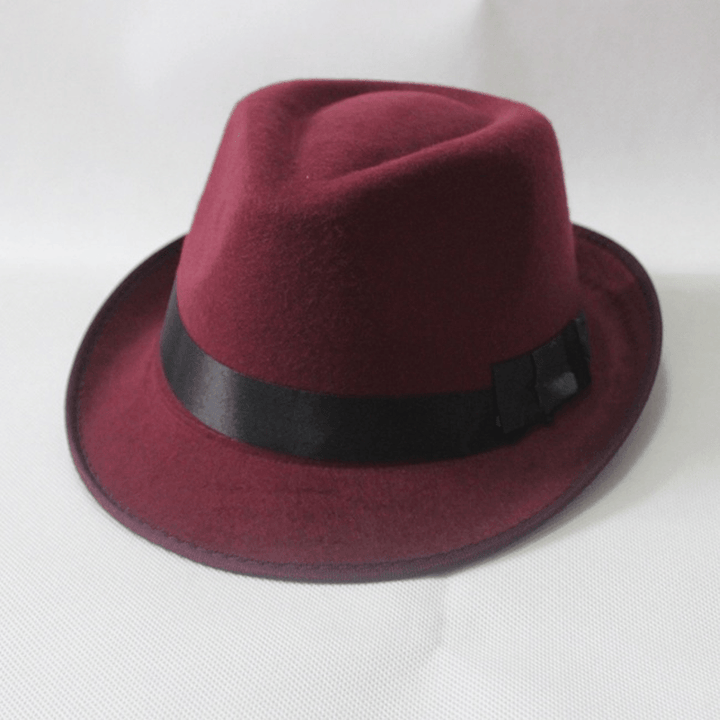 Autumn and Winter Wool Jazz Hat Korean Style Hip-Hop Men - MRSLM