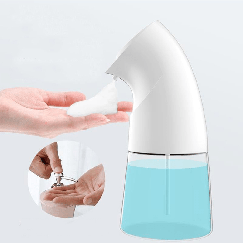 Xiaowei X8 450Ml Auto Induction Touchless Liquid Soap Dispenser 2 Dosage Mode Adjustable LED Light Indication IPX4 Waterproof for Chldren Adult Hnad Washing Sterilization Health Care - MRSLM