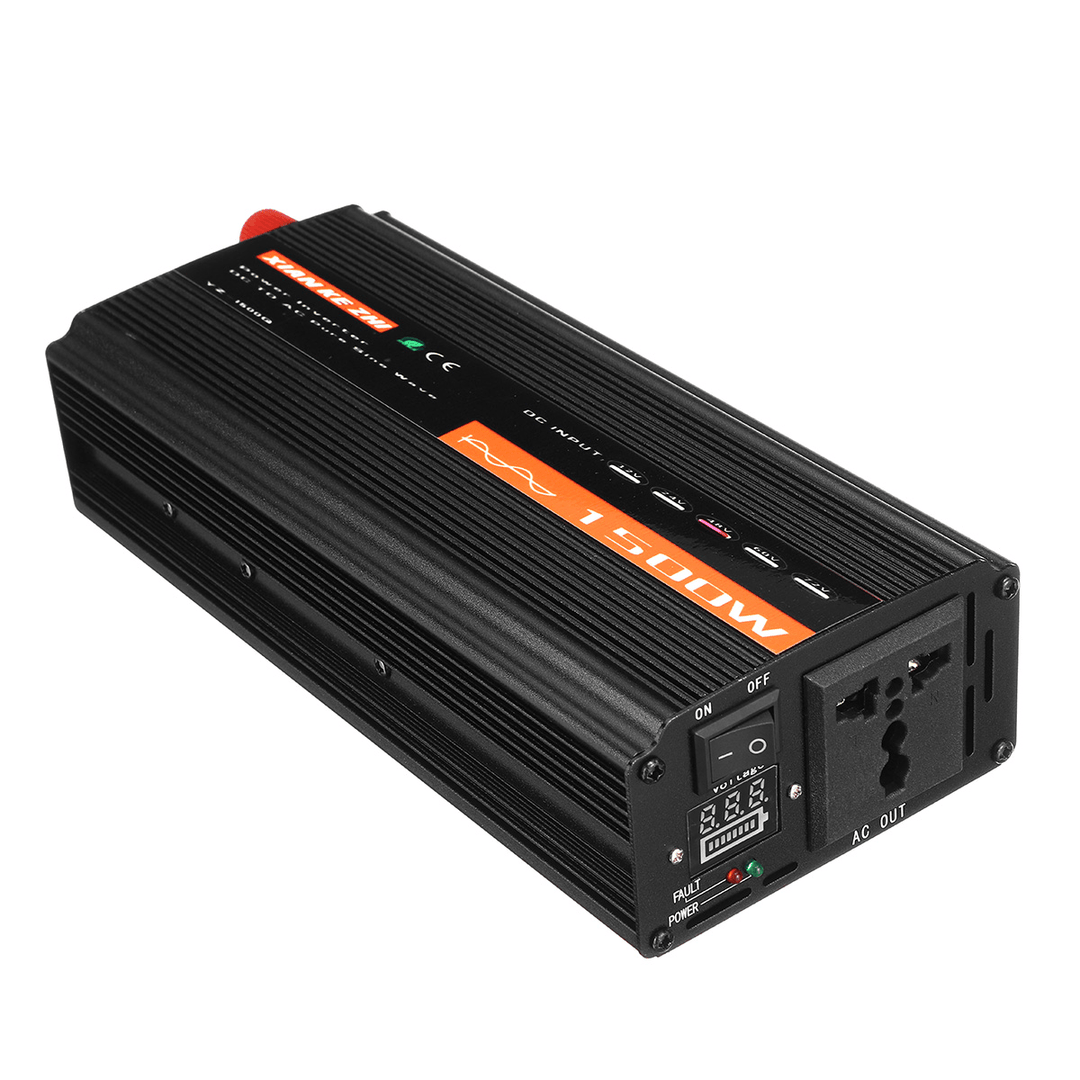 Display 1500W Intelligent Inverter 12V/24V/48V Pure Sine Wave Power Inverter - MRSLM