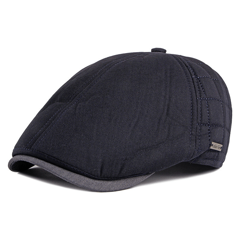 Peaked Cap Men Middle-Aged and Elderly Autumn and Winter New Thickening - MRSLM
