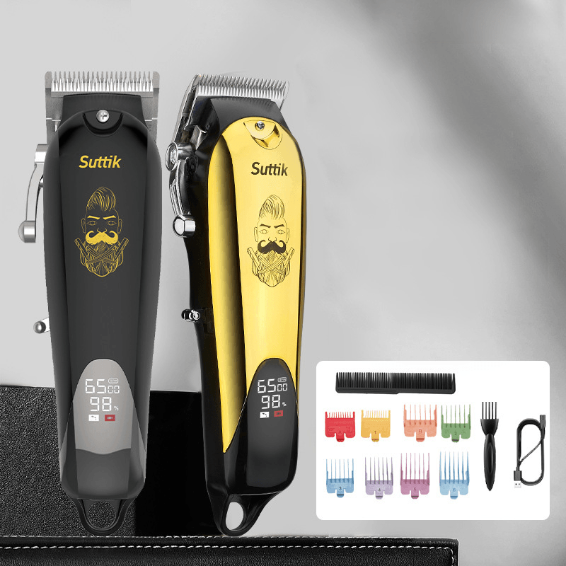 Professional Salon Hairdressing Electric Clippers USB Charging Adjustable Pitch Hair Cutting Machine for Men - MRSLM