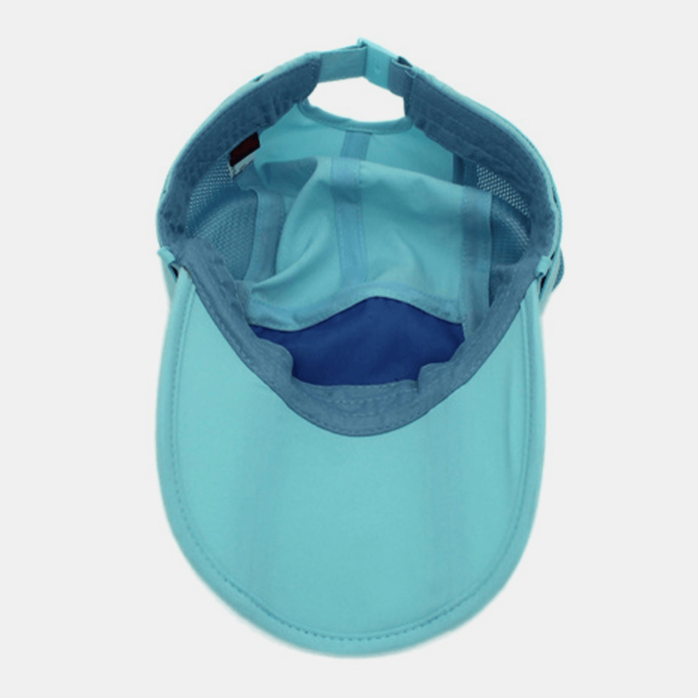 Unisex Dual-Use Wide Brim Summer Sunshade Face Neck UV Protection Breathable Detachable Visors Baseball Hat - MRSLM