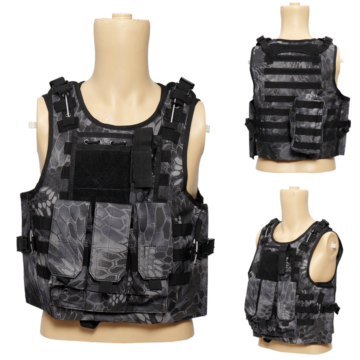 Outdoor Tactical Military Vest Sports Hunting Hiking Climbing Plate Carrier Paintball Combat Vest - MRSLM