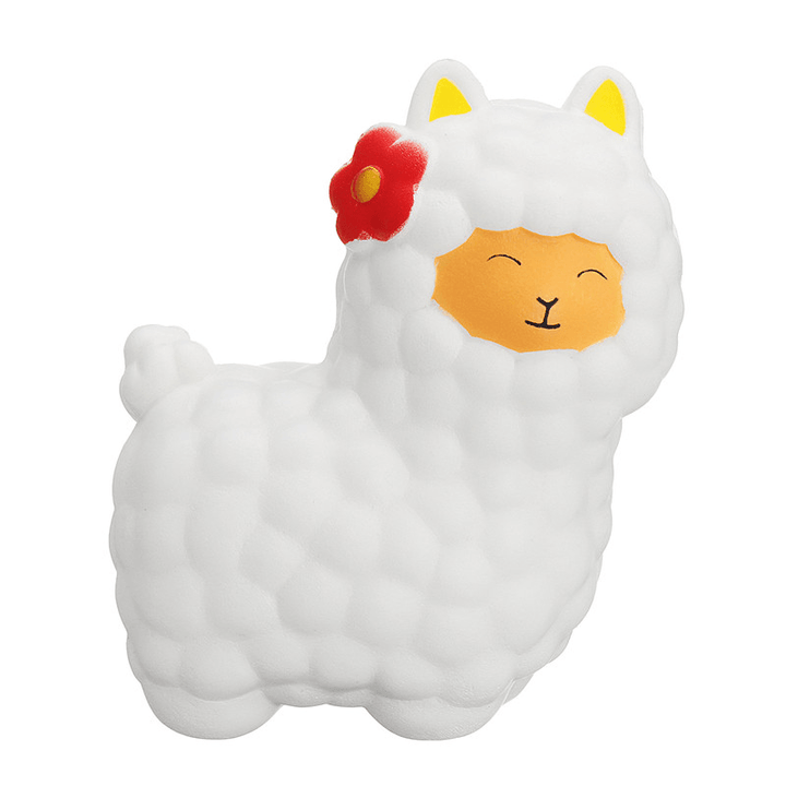 Jumbo Sheep 17Cm Squishy Alpaca Super Slow Rising Cream Scented Fun Toys - MRSLM