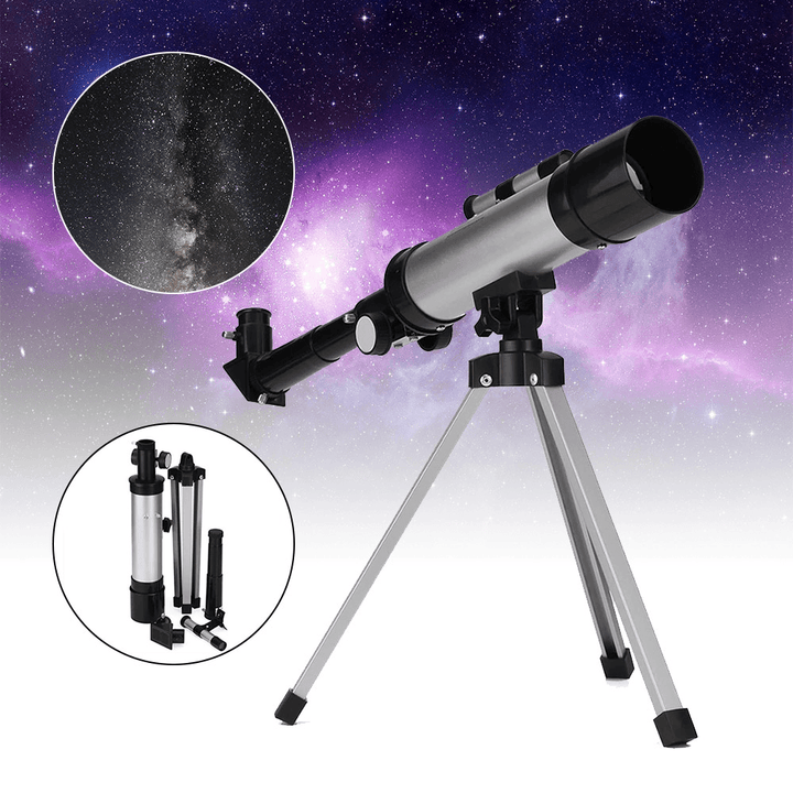 Ipree® Astronomical Telescope Monocular Astronomical Telescope+Tripod+Optical Finder Scope for Watch Travel Moon Bird for Kids &Students - MRSLM