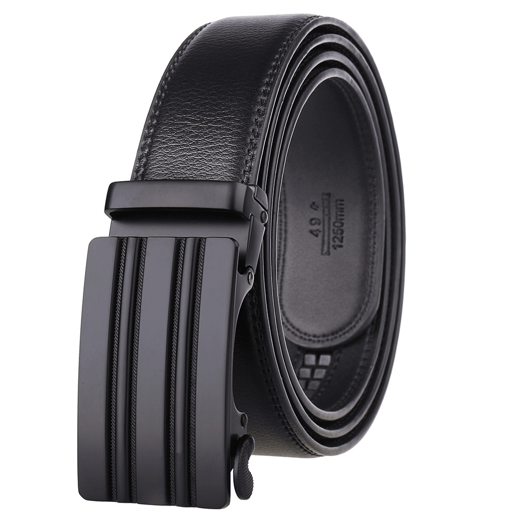 Men'S Leather Automatic Buckle Belt - MRSLM