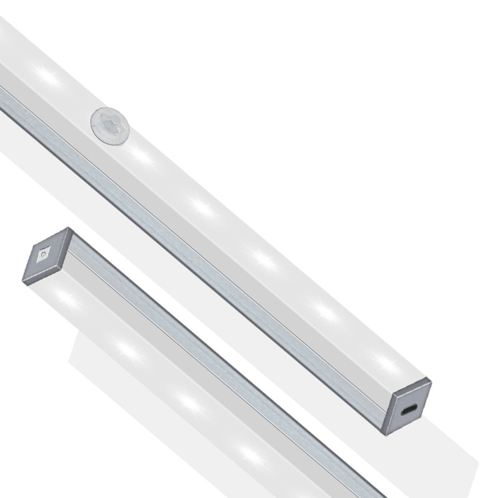 LED Night Light Motion Sensor Cabinet Lamp USB Rechargeable Closet Night Lamps for Wardrobe Kitchen Bedroom Step Lighting - MRSLM
