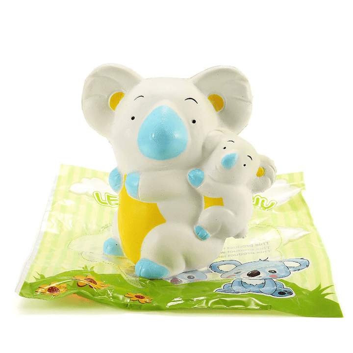 Leilei Squishy Koala Mom Baby 10Cm Slow Rising with Packaging Collection Gift Decor Soft Squeeze Toy - MRSLM