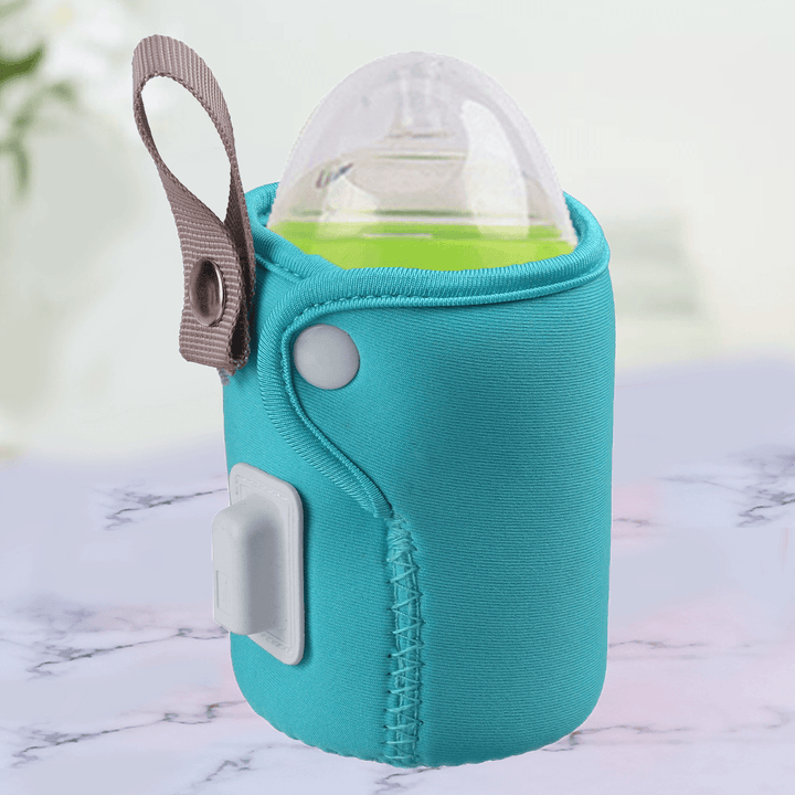 USB Baby Bottle Warmer Portable Warmer Infant Feeding Bottle Heated Cover Thermostat Heater - MRSLM