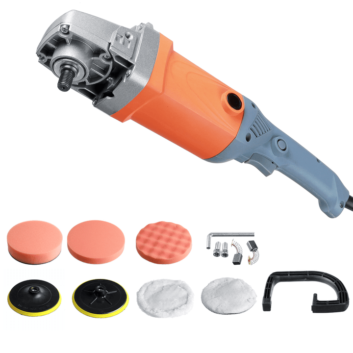 180Mm Car Polisher 6 Speeds 3000RPM Electric Rotary Buffer Sander Polisher Tool - MRSLM