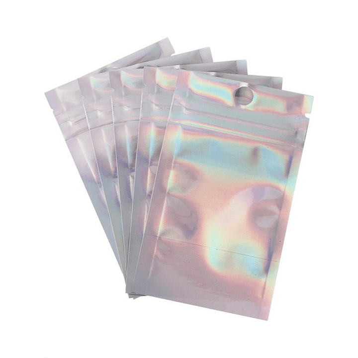 8 Sizes 20Pcs Pack Plastic Bag Aluminum Foil Hologram Food - MRSLM