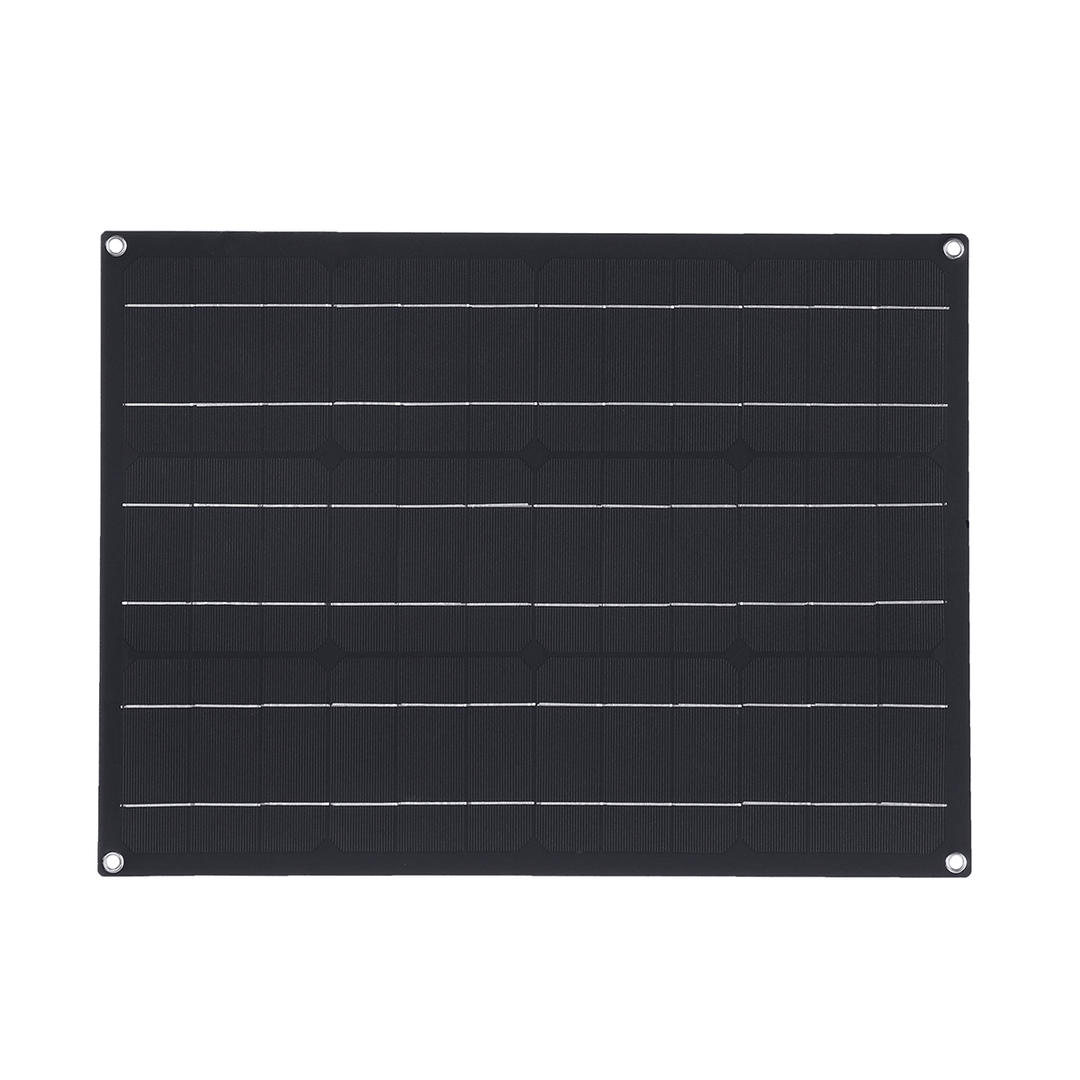 40W Solar Panel Matte Texture Car Emergency Charger with 4 Protective Corners Dual USB+DC - MRSLM