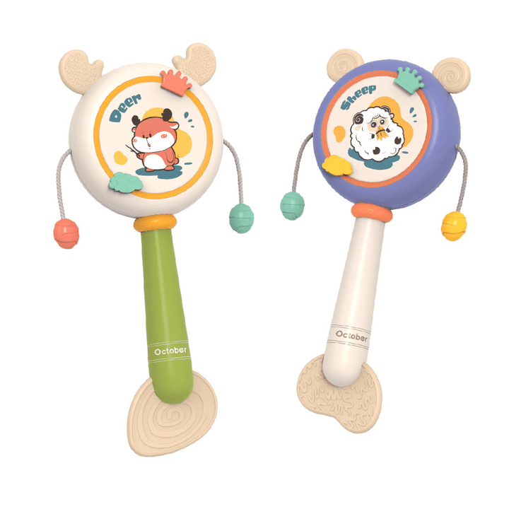 Teether Can Chew Soft Rubber Rattle - MRSLM