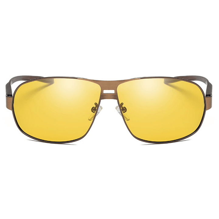 Unisex Vogue Vintage Metal Full-Frame Anti-Uv Sunglasses Outdoor Driving Travel Beach Sunglasses - MRSLM