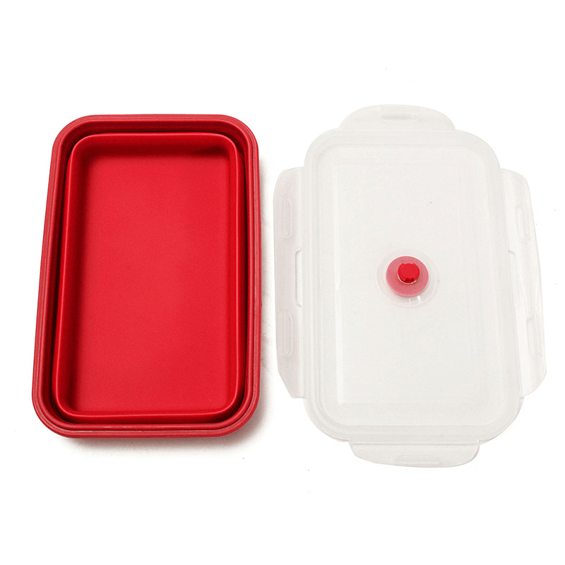 Ipree® 4 Size Collapsible Silicone Lunch Boxes Portable Food Storage Kitchen Containers - MRSLM