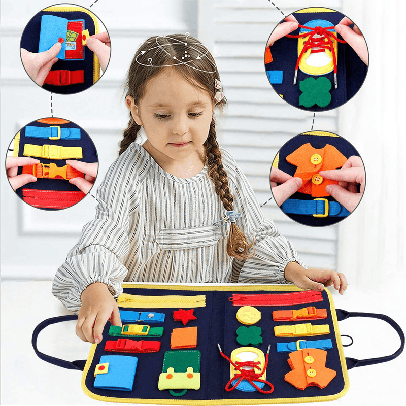 Children'S Educational Felt Education Dressing Learning Board - MRSLM