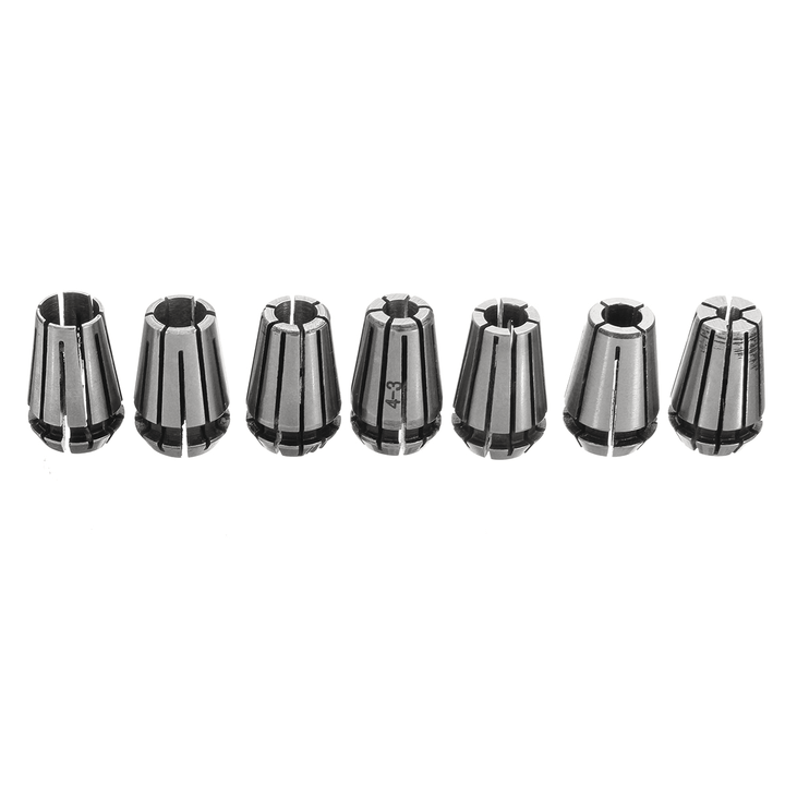 7Pcs ER11 1-7Mm Spring Collets with ER11A 5Mm Motor Shaft Holder Extension Rod - MRSLM