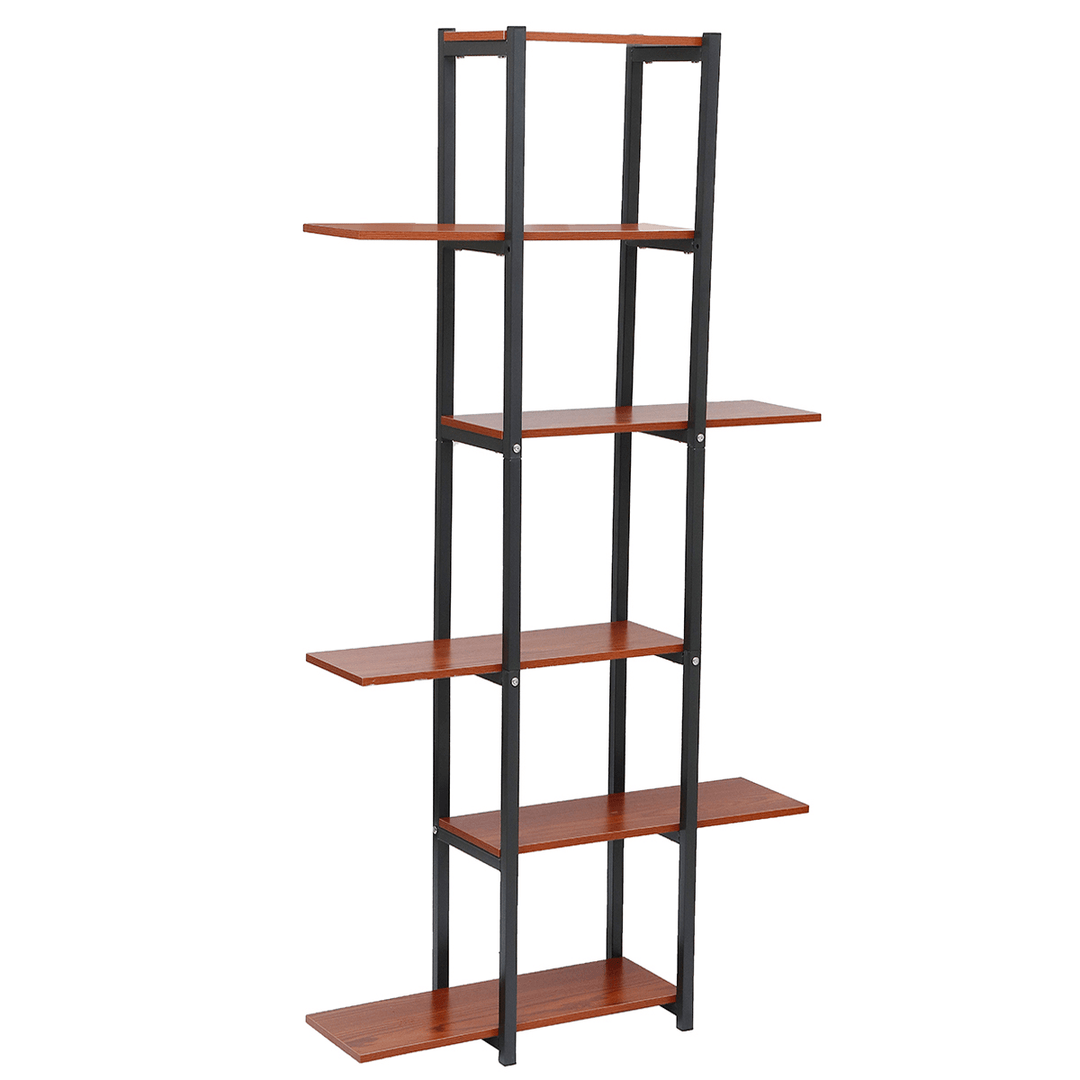 6 Tiers Wooden Bookshelf Plant Flower Stand Storage Rack Home Office Decorations Stand - MRSLM