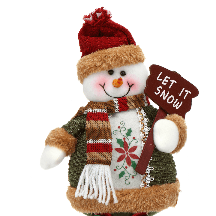 Santa Snowman Reindeer Doll Christmas Decoration Tree Hanging Ornament Gift - MRSLM