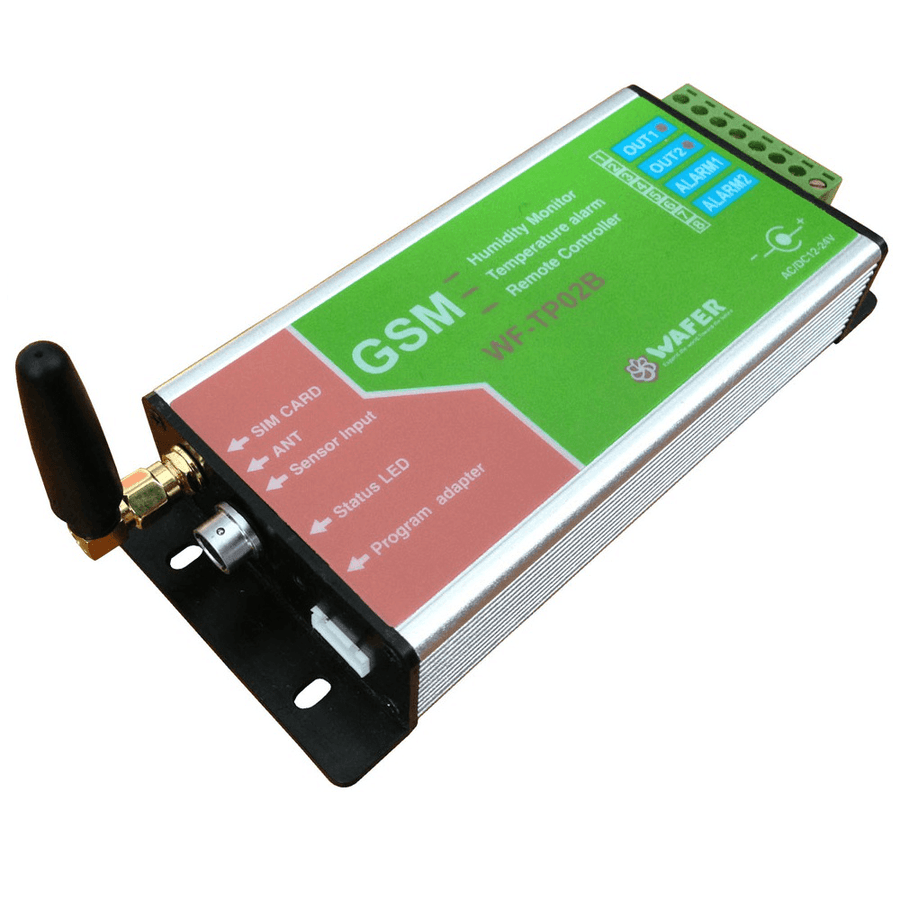 GSM Temperature Monitoring SMS Temperature Alarm, Email Data Log Report Battery inside for Power Failure Alarm System Compatible with WF-TP02B - MRSLM