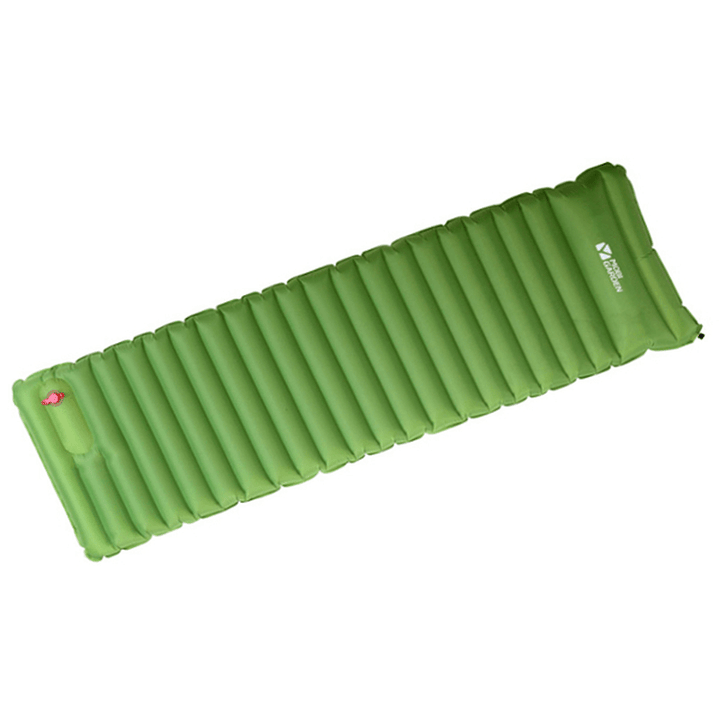 195X60X9Cm Outdoor Ultralight Inflatable Sleeping Pad with Pillow Portable Camping Mat - MRSLM