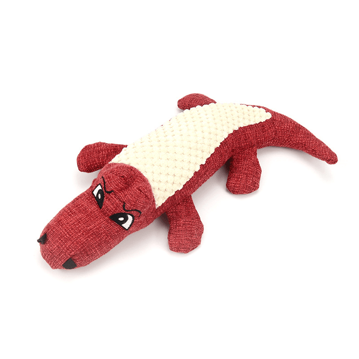 Durable Dog Chew Sound Squeaky Toy Bite Resistant Toys Plush Linen Pet Toys Puppy - MRSLM