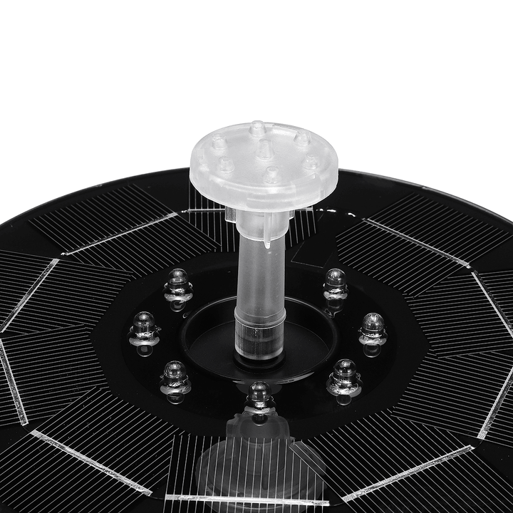 8LED Light Solar Panel Powered Water Fountain Pool Pond Garden Water Sprinkler Sprayer Waterfall Floating Fountain Pump - MRSLM