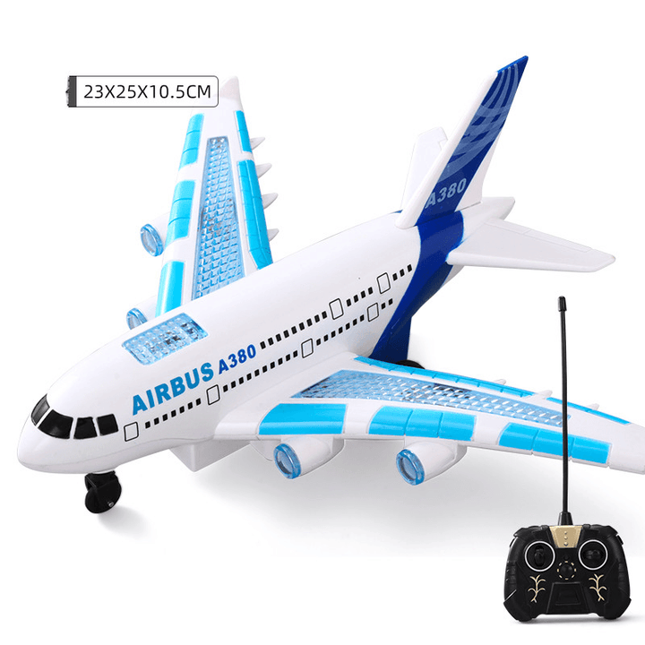 Remote Control Airplane Toy Model Electric Airliner Baby Anti-Collision and Fall-Proof Children'S Airplane Toys - MRSLM