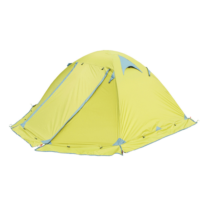 FLYTOP 2 Person Camping Tent Set All-Season Double Layers Aluminum Pole anti Snow Windproof Rainstorm Anti-Uv Canopy with Snow Skirt - MRSLM