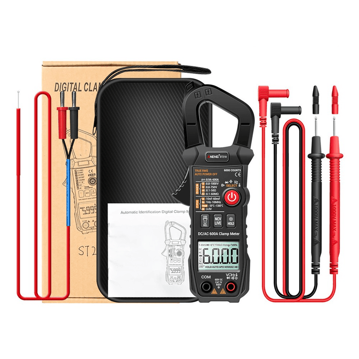 ANENG ST210 Professional AC/DC 600A Current Tester Digital Multimeter Clamp Meter 6000 Counts True RMS Ampere Meter for Eletric - MRSLM