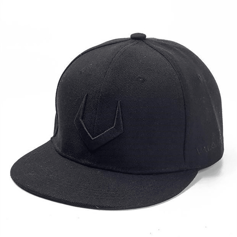 New Hat Male Hip-Hop Korean Alphabet Embroidery Baseball Cap Trendy All-Match Street Flat-Edge Sunscreen - MRSLM