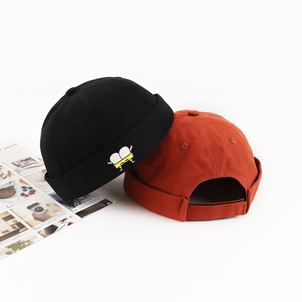 Unisex Melon Hat Summer Thin Section Hip Hop Landlord Hat Retro Leisure Street Brimless Hats - MRSLM