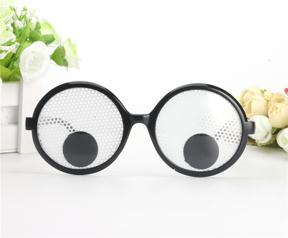 Funny Googly Eyes Goggles Shaking Eyes Party Glasses and Toys for Party Cosplay Costume - MRSLM