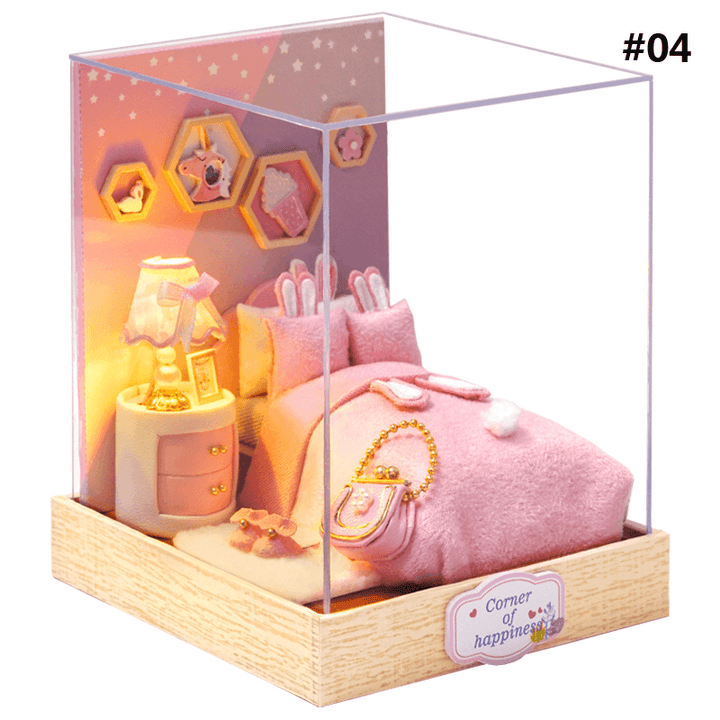 Cuteroom Corner of Happiness DIY Cabin Happiness One Pavilion Series Doll House with Dust Cover - MRSLM