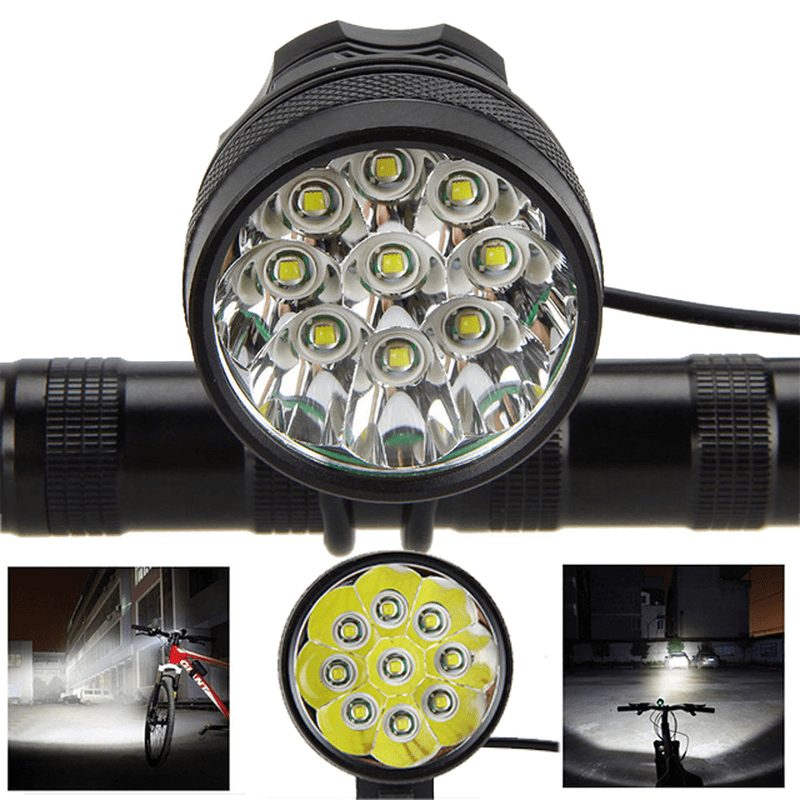 XANES ML02 4500LM 9T6 Super Bright Mountain Bike Light IP65 Waterproof Intelligent Circuit Control - MRSLM