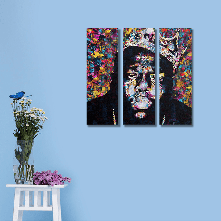 Miico Hand Painted Three Combination Decorative Paintings People Portrait Oil Painting Wall Art for Home Decoration - MRSLM